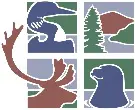 Silhouettes of wildlife and nature scenes.